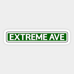 Extreme Ave Street Sign Sticker